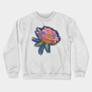 Beautiful Multicolor Rose Crewneck Sweatshirt